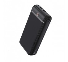 Зовнішній акумулятор (павербанк) Hoco with Display Famous 20000mAh J59A Black
