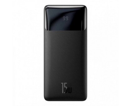 Зовнішній акумулятор (павербанк) Baseus Bipow Digital Display 15W 20000mAh Black (PPDML-J01)